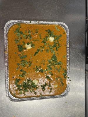 Paneer makhani catering order