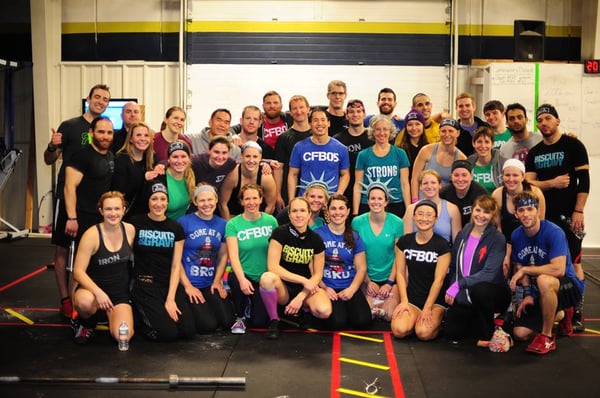 Members of the CrossFit Boston Community that participated in a regional competition.