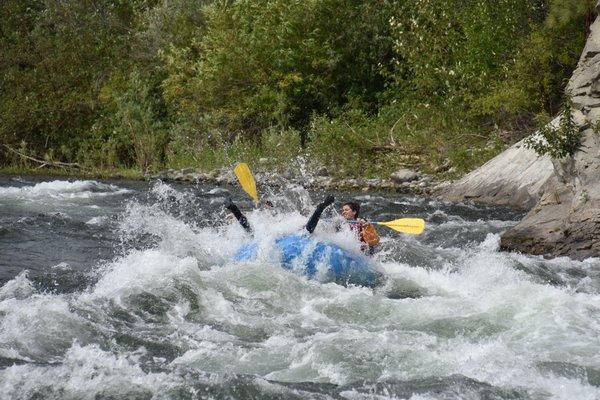 Great hit in Snowblind Rapid on the Wenatchee River!!