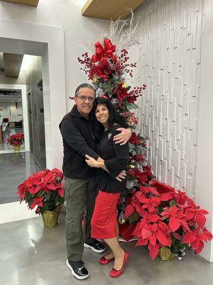 Jaime and Doreen at the Annual Holiday party at WeSpark Cancer Support Center