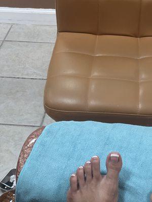 French Tip Pedicure