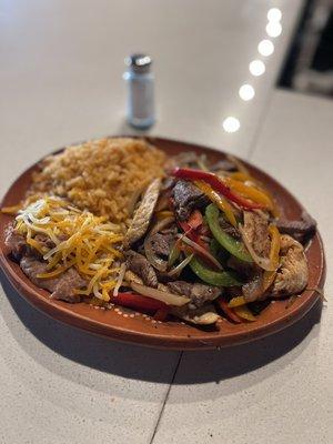 Fajitas plate