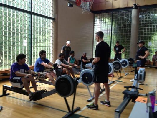 RZ support to learn to row at Lloyd hall.