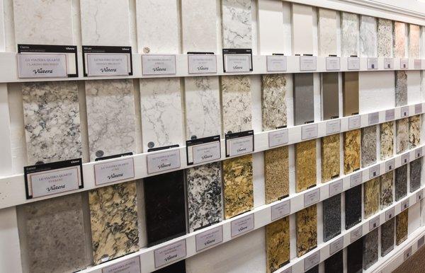 Granite & quartz countertop samples