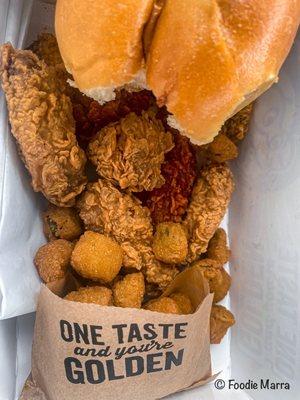 Wicked and Plain Wings with a side of Fried Okra