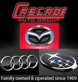 Cascade Auto Group, specializing in Audi since 1969, Mazda since 1976 and Subaru since 2001.