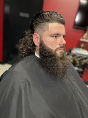 (Aaron) Mullet beard line up