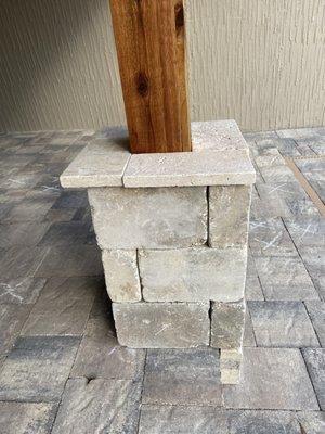 Horrible craftsmanship and customer service with these travertine tops.