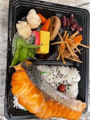 Salmon bento box