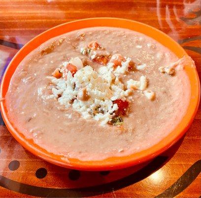 Warm bean dip appetizer