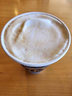 Coconut crema latte