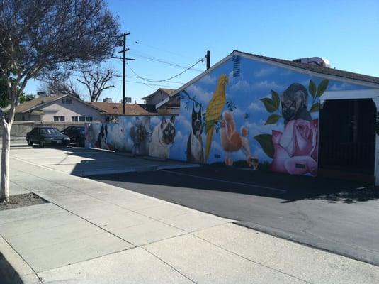 The mural on the north wall of our building.