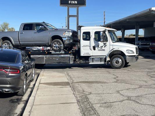 A2Z took my truck to the Dodge/Ram dealer for repair.