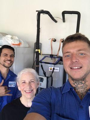 Steve's plumbing is a life saver. Great work and here on time. Jessie and Arron were very helpful and did great work