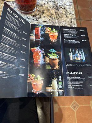 Drink menu OCT 2023