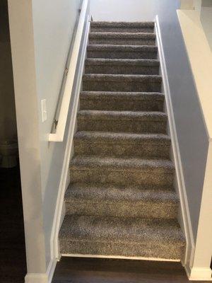 Photo of new carpet on my staircase.