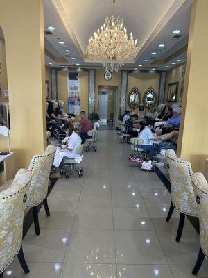 Inside nails shop