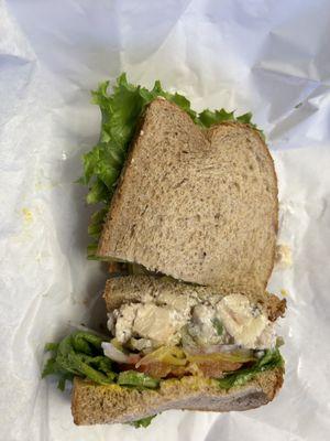 Waldorf Chicken Salad Sandwich, YUM!