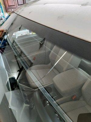 2019 VW Atlas windshield, cracked 10 inches.