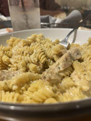 Gluten free chicken Alfredo