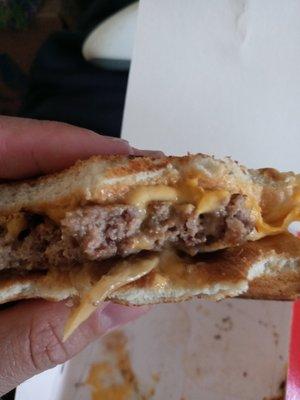 One patty. At least it finally has grilled onions...