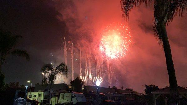 Fireworks from our picnic table