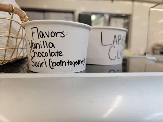 Buffalo milk soft serve flavors