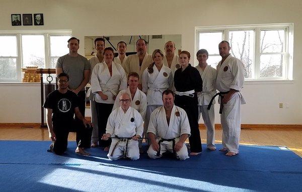 Ranking in Daito Ryu Aiki-jutsu with Sensei Roy Goldberg.