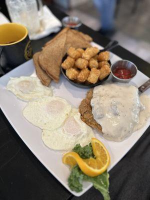 Country Fried Steak & Eggs