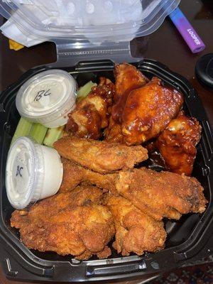 Delicious bbq and Baltimore style wings