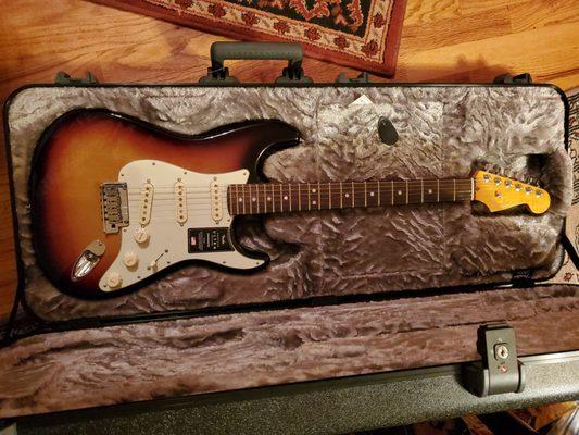 American made Stratocaster sunburst