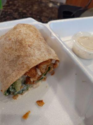 Crispy Cesar wrap