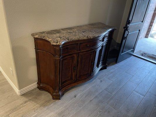 Credenza from entry