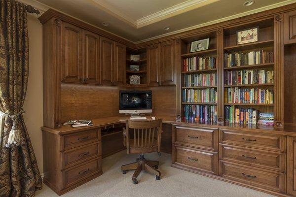 Custom Home office in solid wood