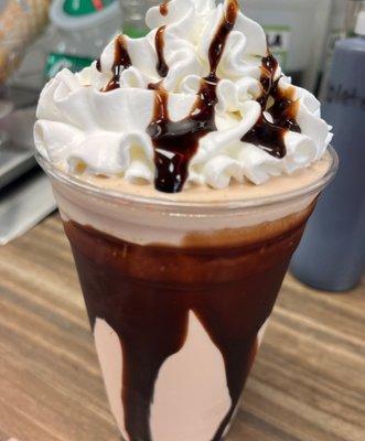 Chocolate shakes and malts available.