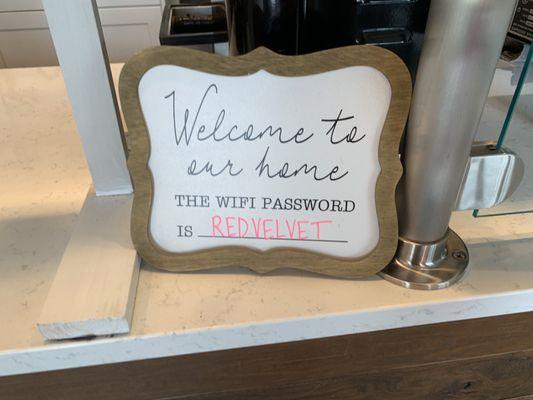 Wifi password