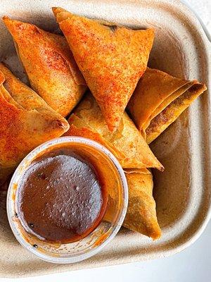 Chicken Samosa, $8 + tax + tip