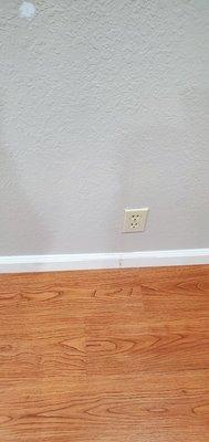 Stain on baseboard