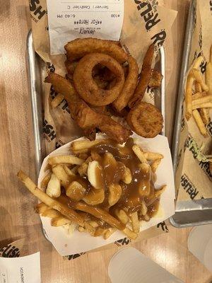 Onion Rings and Poutine