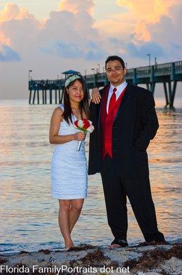 Florida beach wedding Fort Lauderdale Miami Florida family portrait, headshot, and wedding/engagement photographer Bill Miller Photography