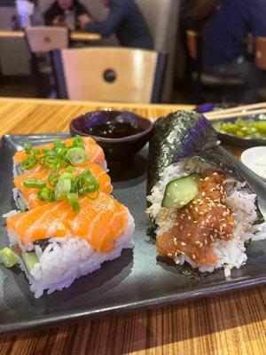 Fresh roll and Spicy Tuna Roll