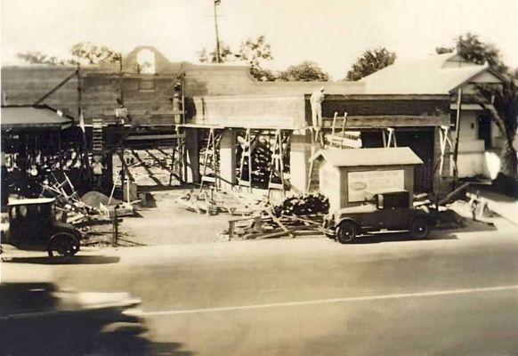 Construction of Byers Brothers Ford dealership at 7747 Monterey Street - Collection of Cheryl & Dale Boomgaarden