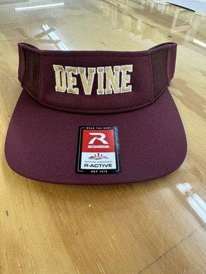 Devine embroidered visor