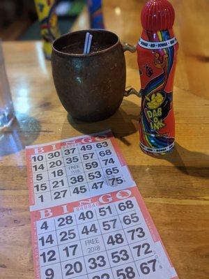 They do bingo nights! $1 buy in for three boards.