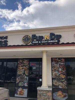 Outside of restaurants, easy to miss , located in small strip center