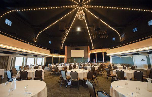 Ballroom with ocean views  at the Boardwalk's Cocoanut Grove