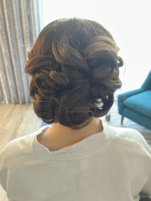 Bridal hair.