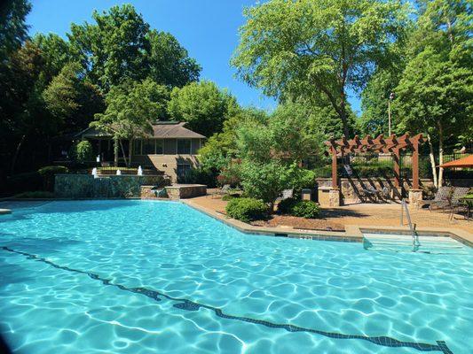 Swimming Pool at Park Trace Apartments in Norcross, Georgia.