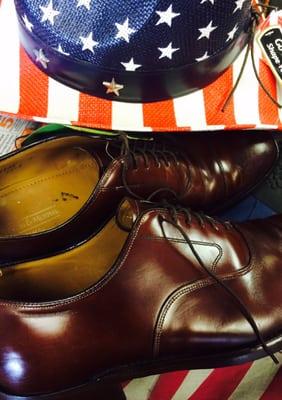 He practically rebuilt these shoes, gave them a shine, they are like new!!! Soles and heels for a great price.