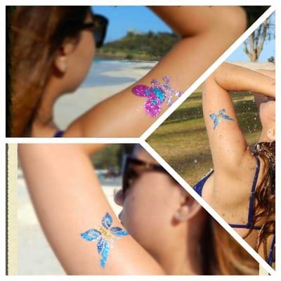 Water proof glitter tattoos